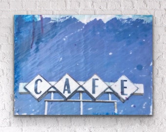 Route 66 Photography | Neon sign | Cafe Art Print | Mid Century Modern Art | Coffee Shop Art | Wall Art