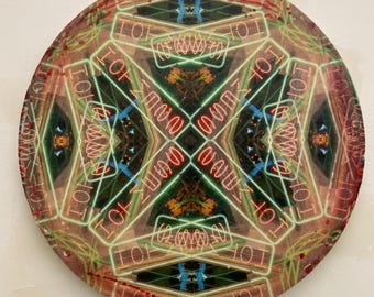 Hot Mess | Encaustic Neon Art | Kaleidoscope Photography | Modern Graffiti Wall Art