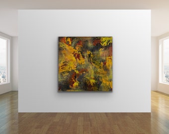 Forest Green Abstract Painting | Modern Art | Green Art |  Large Modern Art  | Home Decor