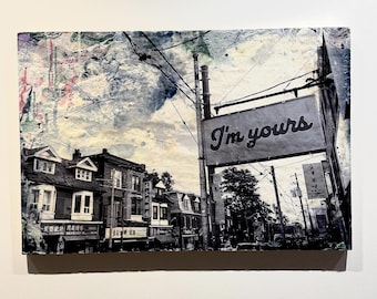 I'm Yours Abstract Painting | Modern Art | Black and White images |  Large Format  | Home Decor