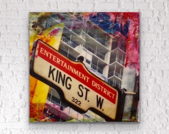King Street  | Encaustic Painting | Street Photography | Graffiti Wall Art | Block Art
