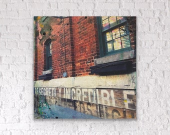 Be Secretly Incredible  | Encaustic Painting | Street Photography | Graffiti Wall Art | Block Art