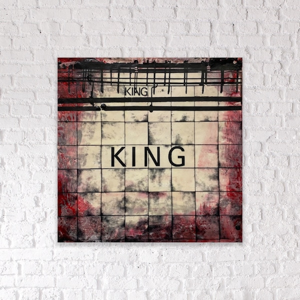 King Subway Station  | Encaustic Painting | Street Photography | Graffiti Wall Art | Block Art