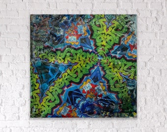 Corktown Toronto | Encaustic Painting | Toronto Photography | Graffiti Wall Art | Block Art