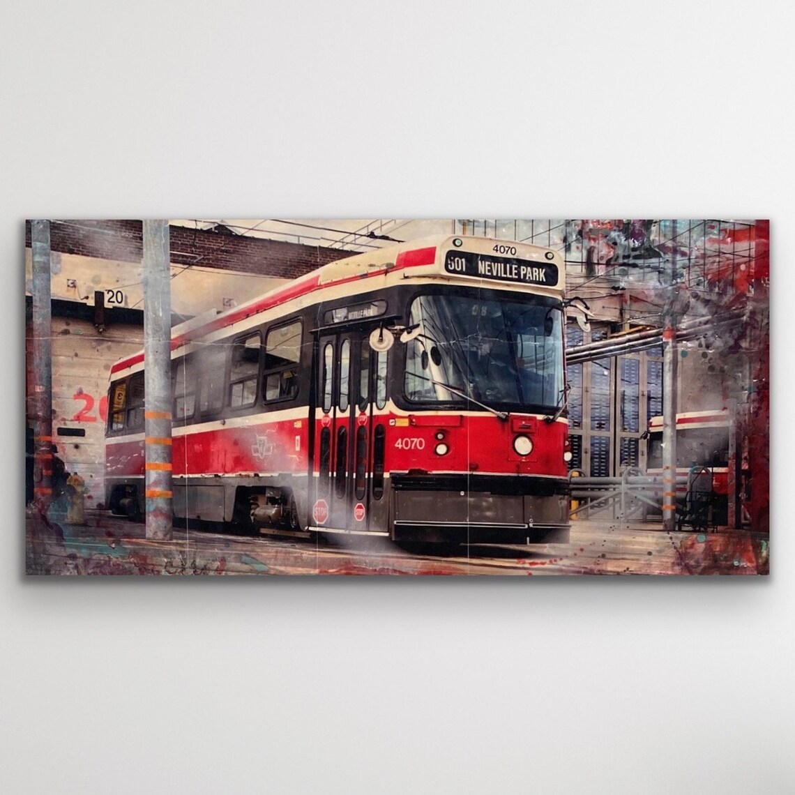 Vintage Streetcar Toronto Poster Toronto Print Canada Art Etsy