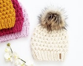 Pattern, Tristan Beanie Knit Hat Pattern, Baby Toddler, Child Pre-teen and Teen Adult Knit Toque Pattern, Knit PDF Pattern