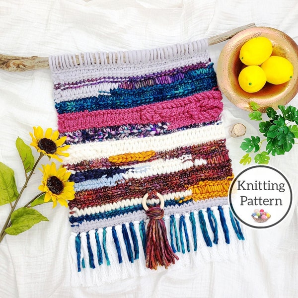 Knit Wall Hanging Etsy