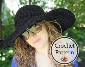 Crochet Pattern, Extra Summer Hat, Bucket Hat, Sun Hat pattern