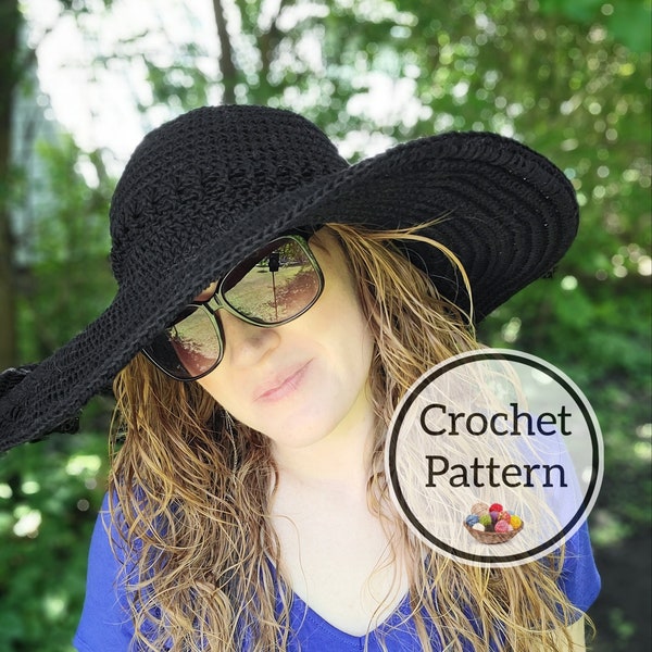 Crochet Pattern, Extra Summer Hat, Bucket Hat, Sun Hat pattern