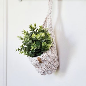 Crochet Pattern, Sunny Hanging Basket, Plant Hanger, Produce Basket, Plant Pod image 6