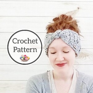 Crochet Pattern, Crochet Headband PDF Pattern, The Knot Ear Warmer Pattern