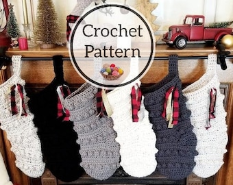 Crochet Pattern, Christmas Stocking Pattern