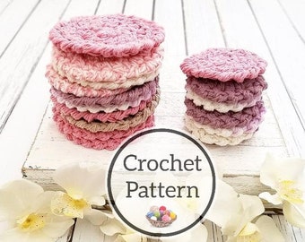 Pattern, Face Scrubbies Pattern, Crochet Make-up Remover Pads Instant Download, Eco Friendly and Reusable