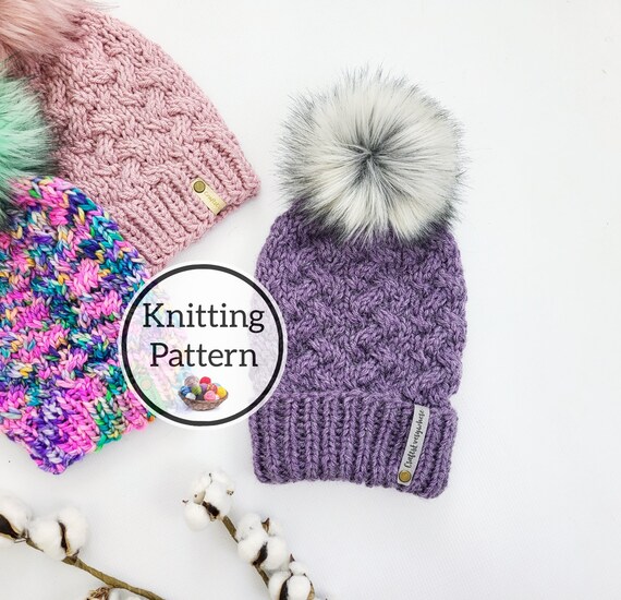 Cotton Knit Pom Pom Hat (Multiple Colors) Cotton Knit Pom Pom Hat (Multiple Colors)