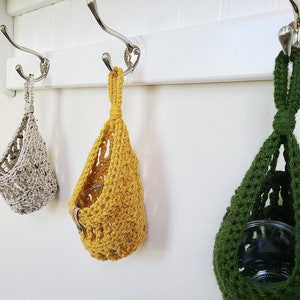 Crochet Pattern, Sunny Hanging Basket, Plant Hanger, Produce Basket, Plant Pod image 9