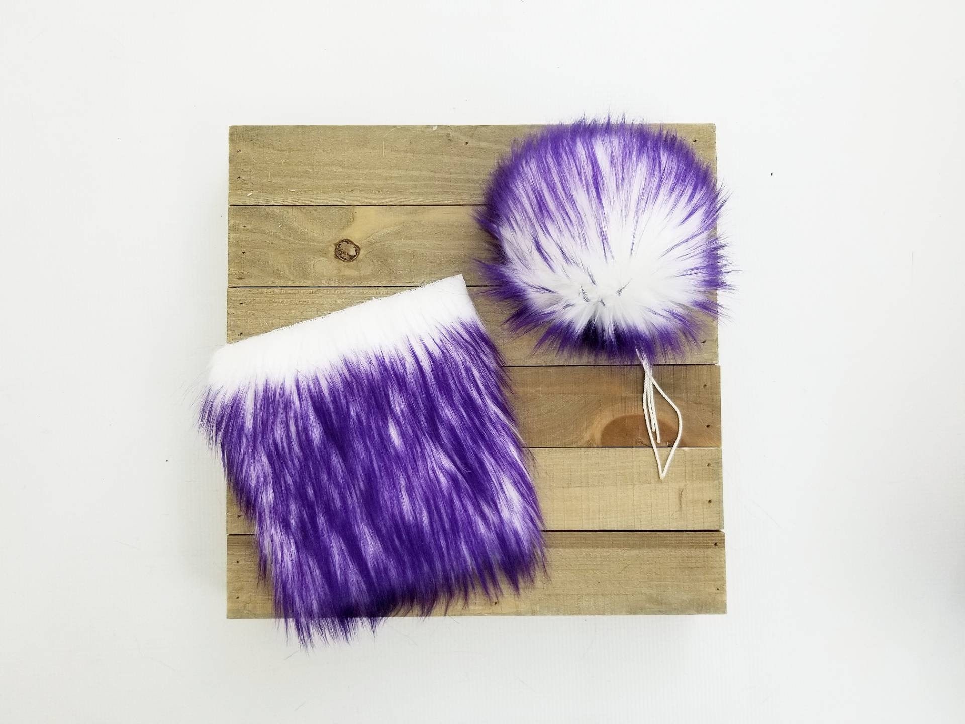 Faux Fur Brown/purple Pom Poms, Single, Bulk Order 5 or 10 Poms, Hat  Toppers, Hat Poms, Knitting Accessories 