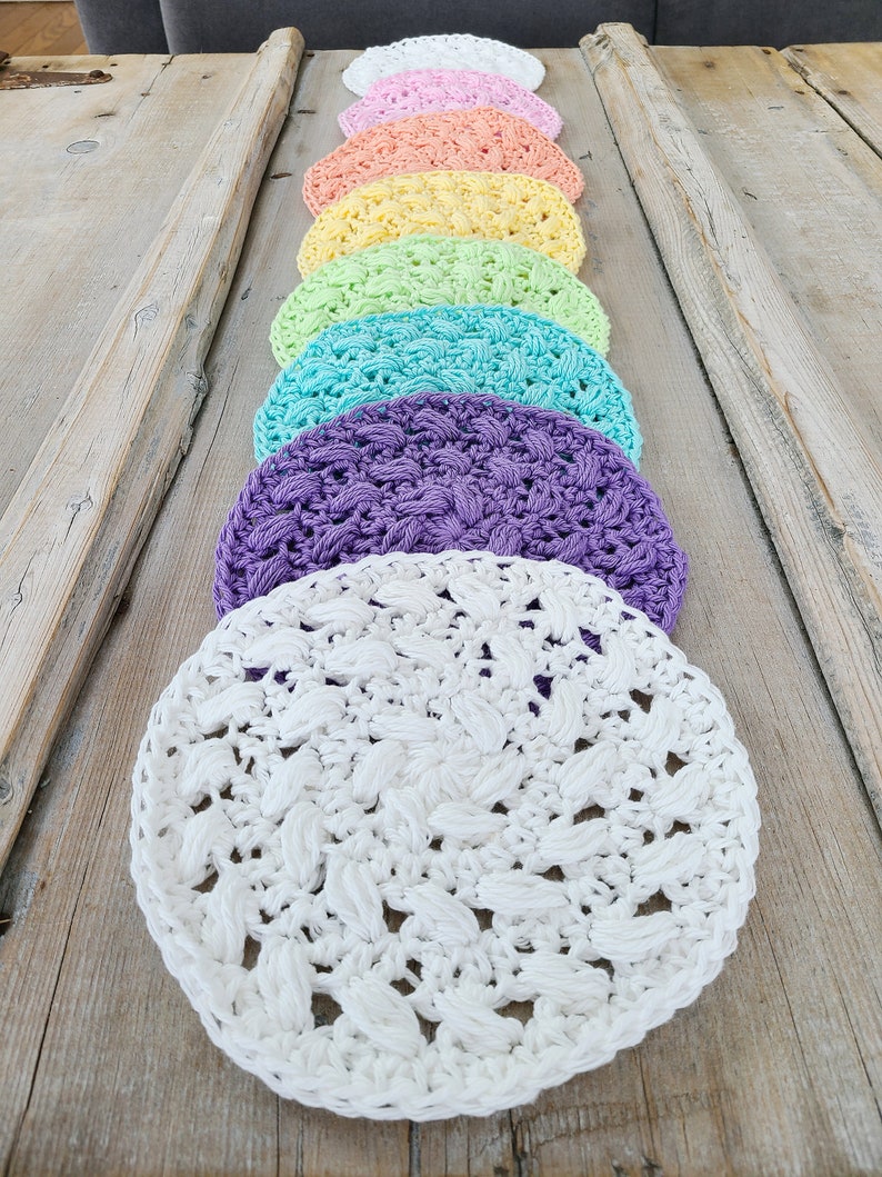 Crochet Pattern, Puff Dreams Table Runner Pattern, Crochet Doily Pattern image 5