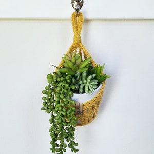 Crochet Pattern, Sunny Hanging Basket, Plant Hanger, Produce Basket, Plant Pod image 8