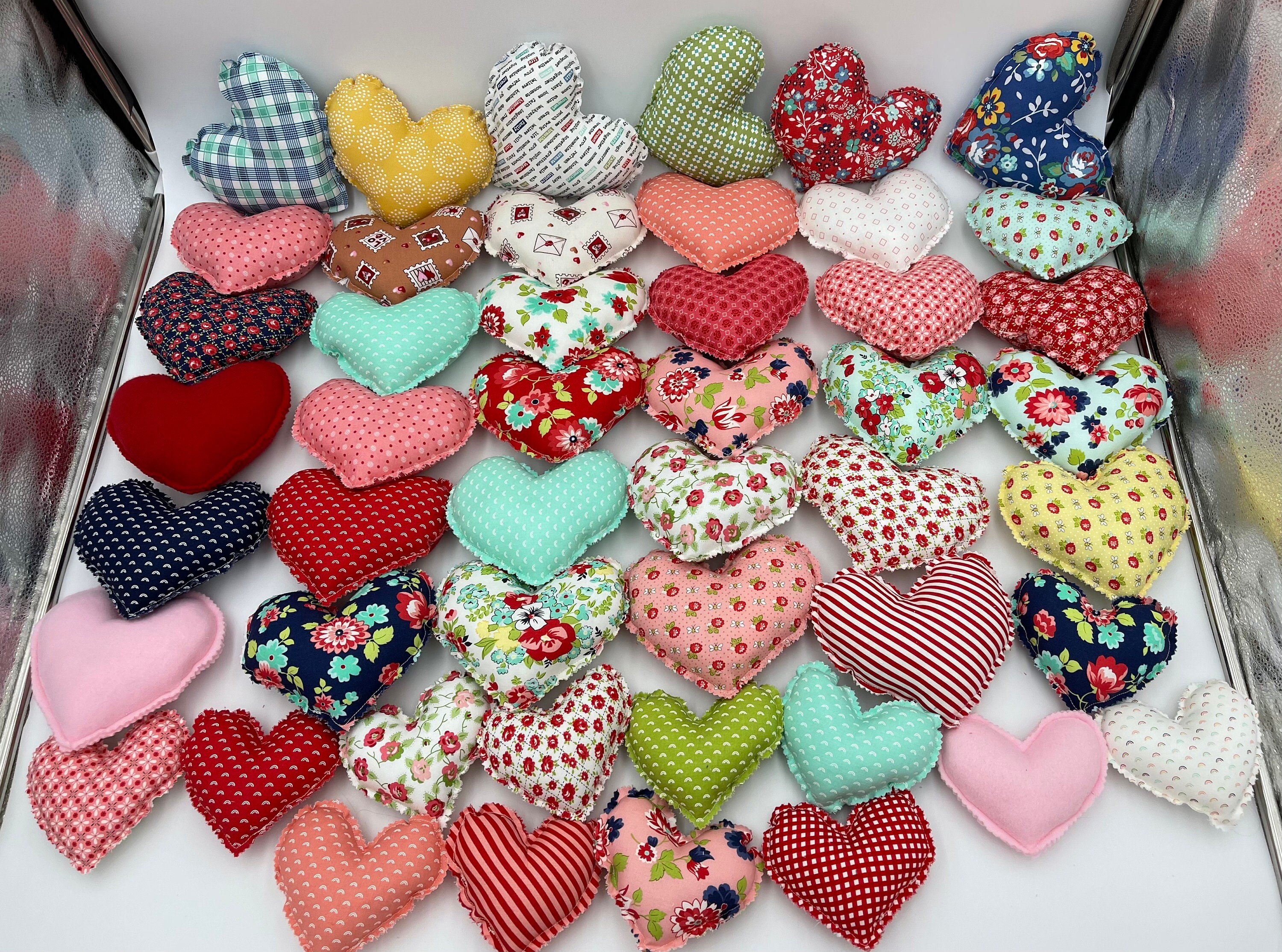 stuffed heart pillow