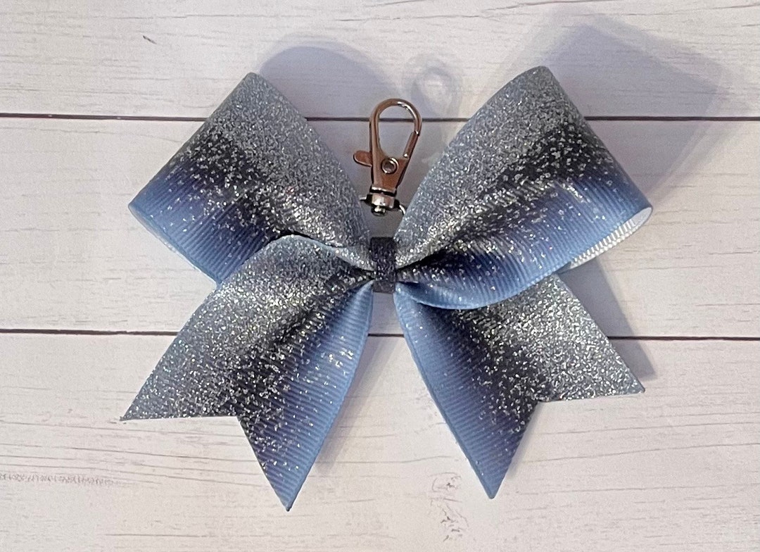 Mini Cheer Bow Zipper Charm, Mini Cheer Bow Keychain, Mini Cheer Bow