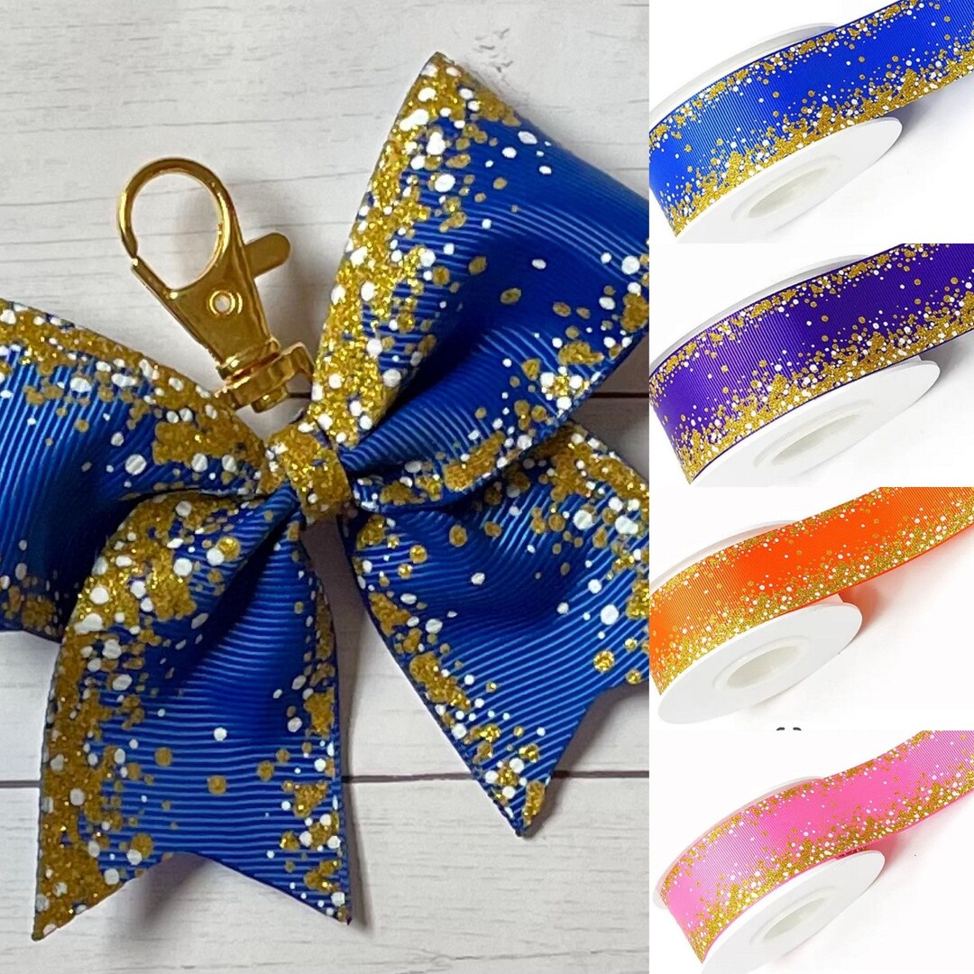 Mini Cheer Bow Zipper Charm, Mini Cheer Bow Keychain, Mini Cheer Bow