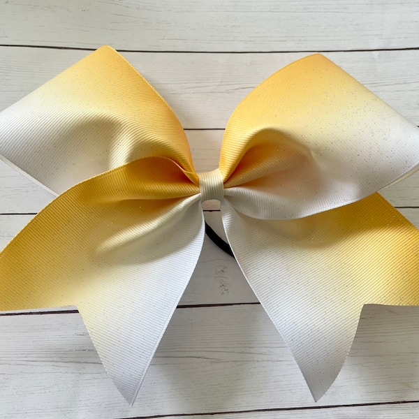 Black and Yellow Gold Cheer Bows Etsy