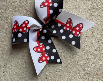 Minnie Cheer Bow / Mouse Cheer Bow / Vacation Ponytail Bow / Summit Bow