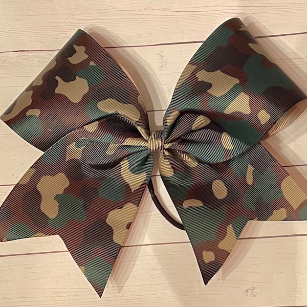 Camouflage Hair Bow Etsy