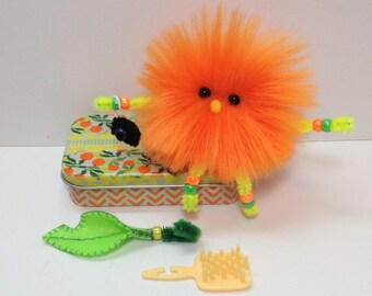 Travel Wee Doll, Weebie Pocket Pal, Car Toy, Travel Doll, Altoids Tin House with Wee Doll, Pocket Sized Doll, Miniature Toy, Miniature Doll