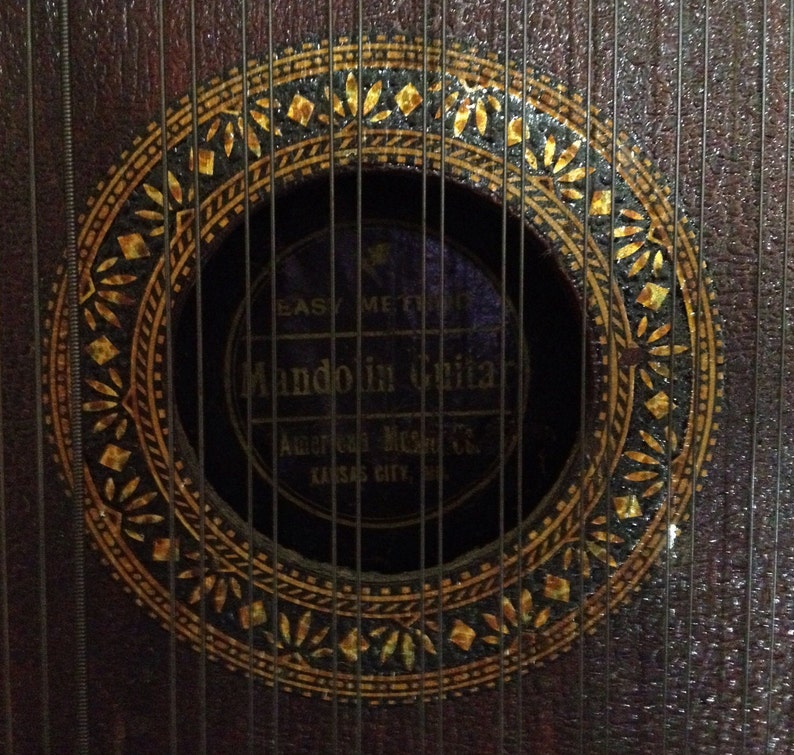 Antique Zither Antique Mandolin Guitar American Music Etsy