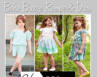 Boho Breeze Romper and Dress for Girls 9m-16