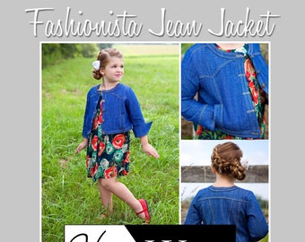 Fashionista Jean Jacket for Girls size 1-14