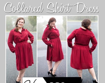Collared Shirt Dress for Women sizes XXS-5X