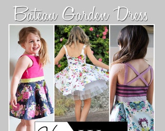 Bateau Garden Dress for Girls size 1-14