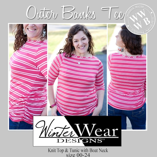 Outer Banks Boat Neck Tee & Tunic for Women size 00-24