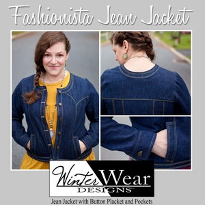 Fashionista Jean Jacket for Women size xxs-xxxl image 1