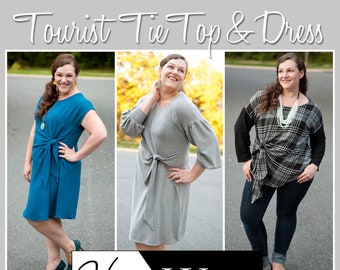 Tourist Tie Top, Tunic, & Dress for Women size XXS-5X