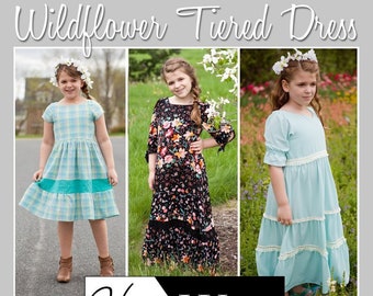 Wildflower Tiered Dress for Girls size 18m-16