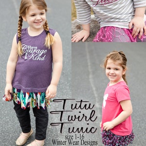 Tutu Twirl Tunika für Mädchen Größe 1-16