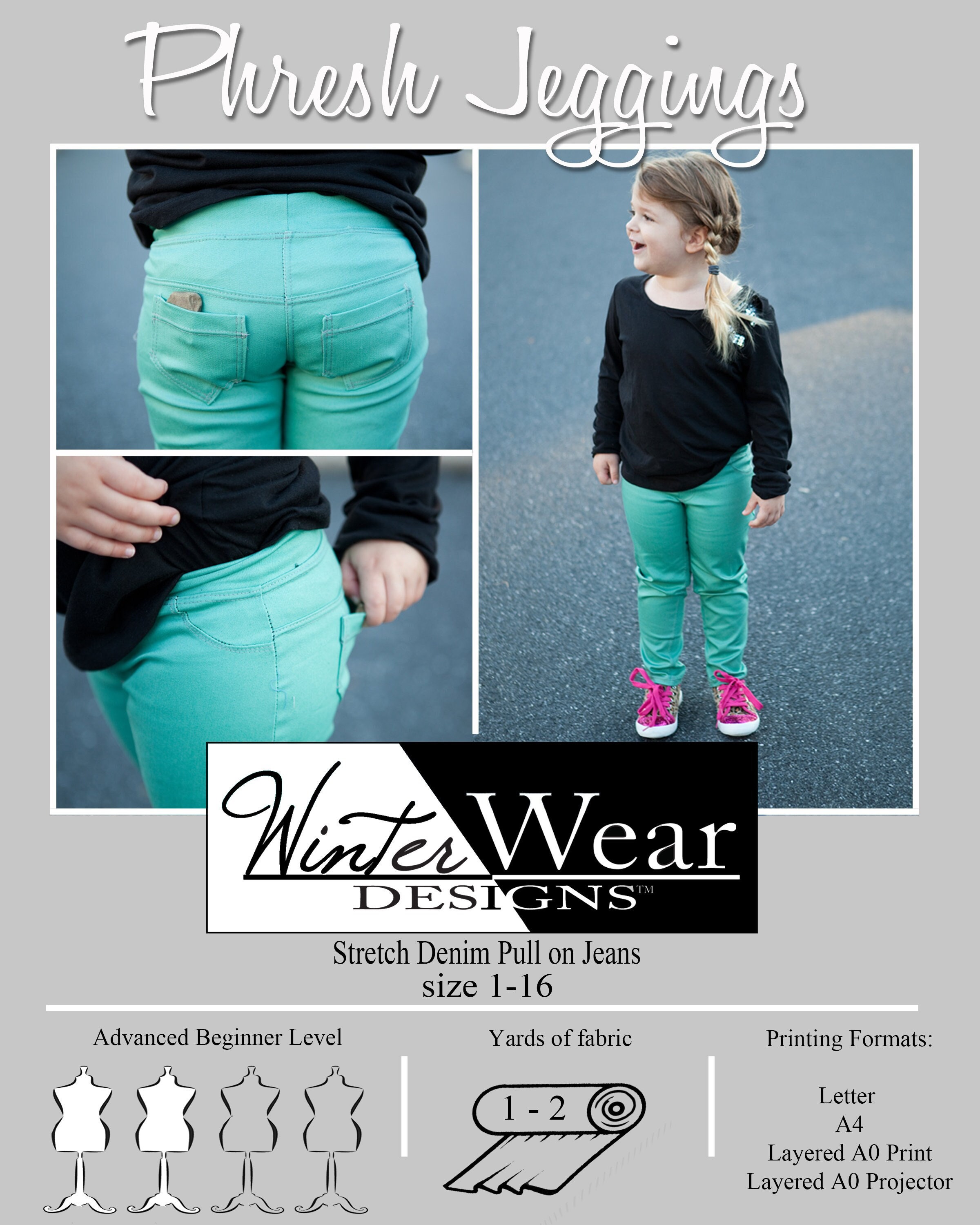 Girls' Pants, Leggings, & Jeans in Sizes 2-16