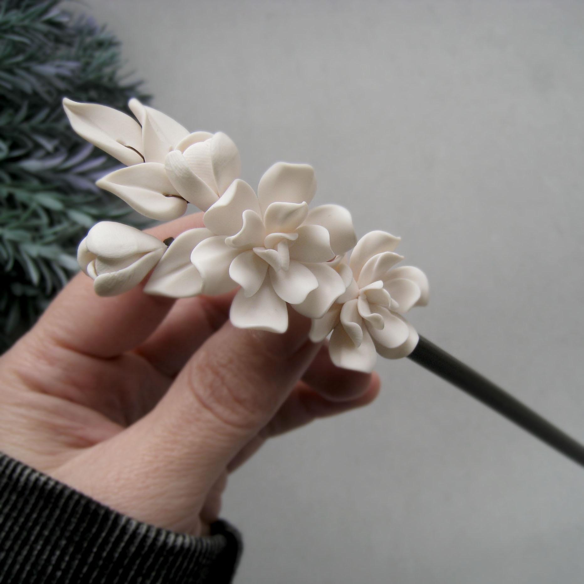 クチナシのヘアピン - Etsy 日本