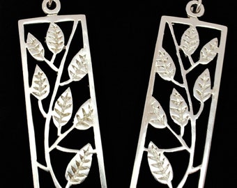 Silver leaf Earrings