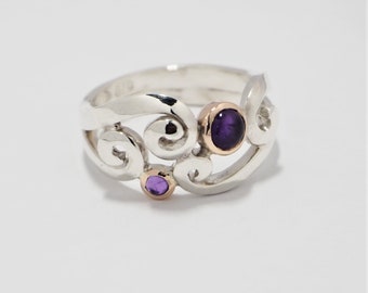 Amethyst Kraken Ring