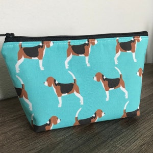 Small Zippered Bag, Beagle, BEAGLE GIFT