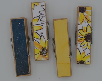 Sunflower Fun Chip Clips