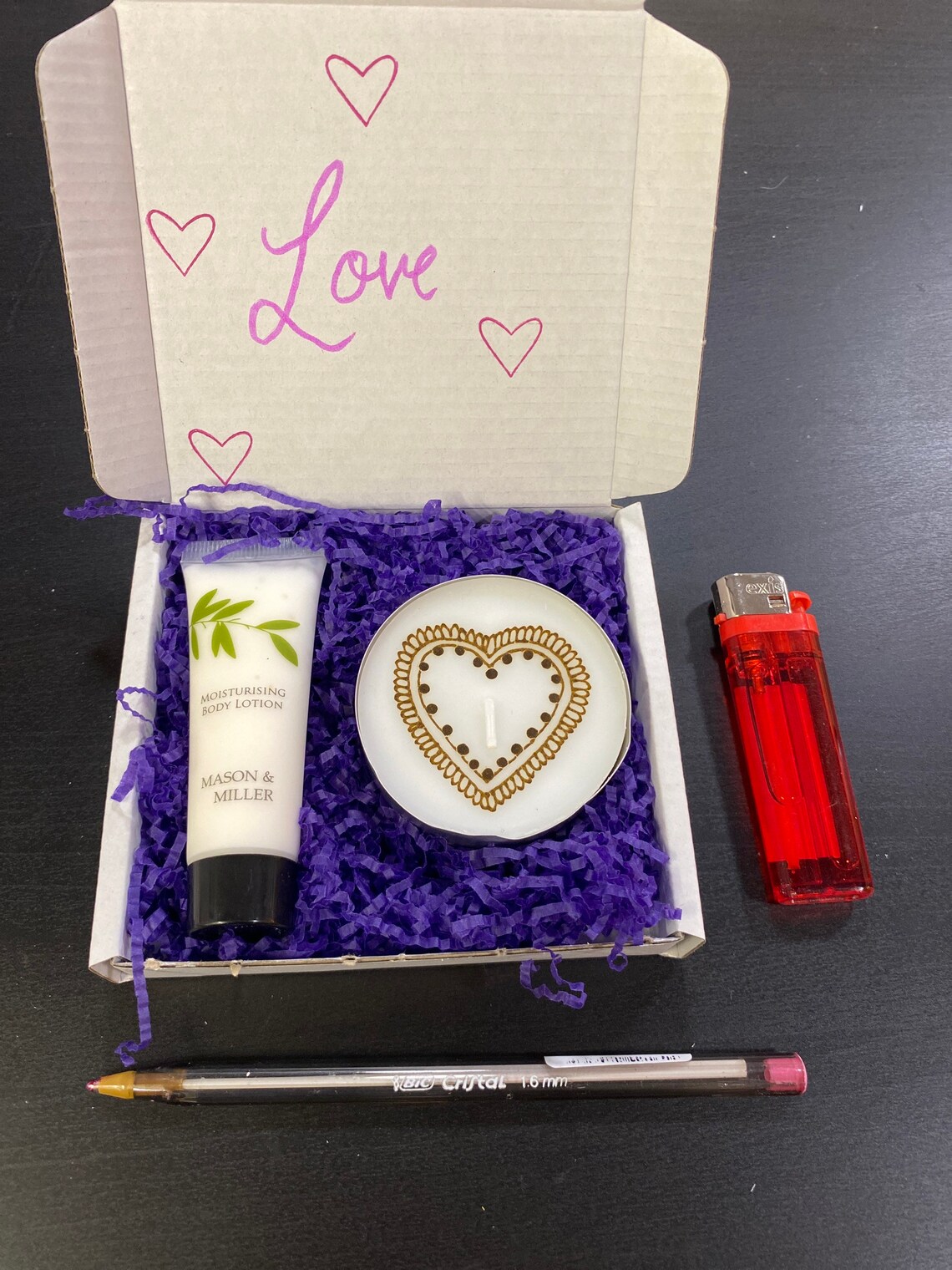 Love Care Pack Candle and lotion gift set letterbox gift Etsy