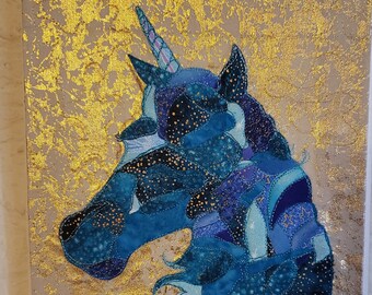 Unicorn Fabric Art