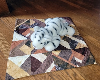 Pet-sized Brown Quilt