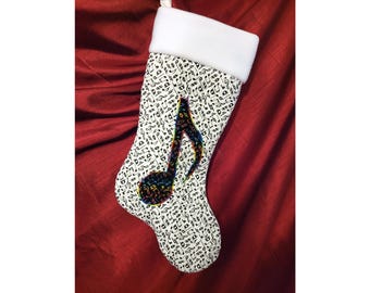 Music Lover Christmas Stocking - Customizable