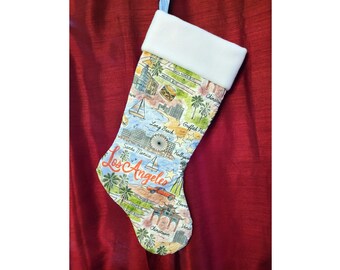 Los Angeles Christmas Stocking - customizable